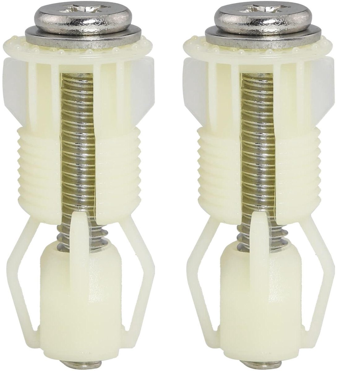 Toiletbril Schroeven - WC Bevestigingen - Toilet Reparatie - Universele Pasvorm - 2 Stuks - Wit