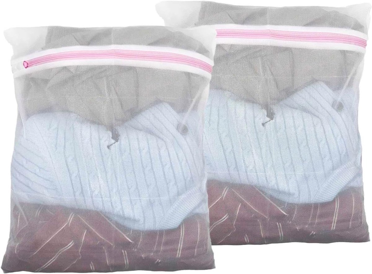 Washing Net voor Wasmachine - Kleine Waszak 30 x 40 cm - Beschermende Waszak met Verborgen Rits - Voorkom Deformatie en Vouwen van Kleding