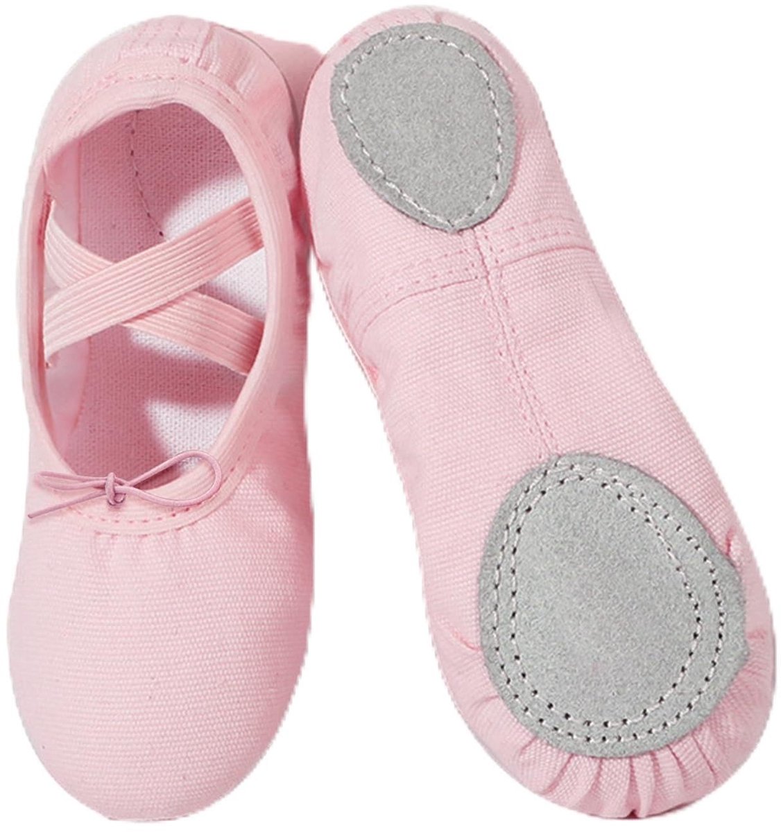 Vt products - Klassieke dansschoenen - Antislip - Gedeelde zool - Dansschoenen voor meisjes en dames - Comfortabel en ademend - Perfect voor ballet