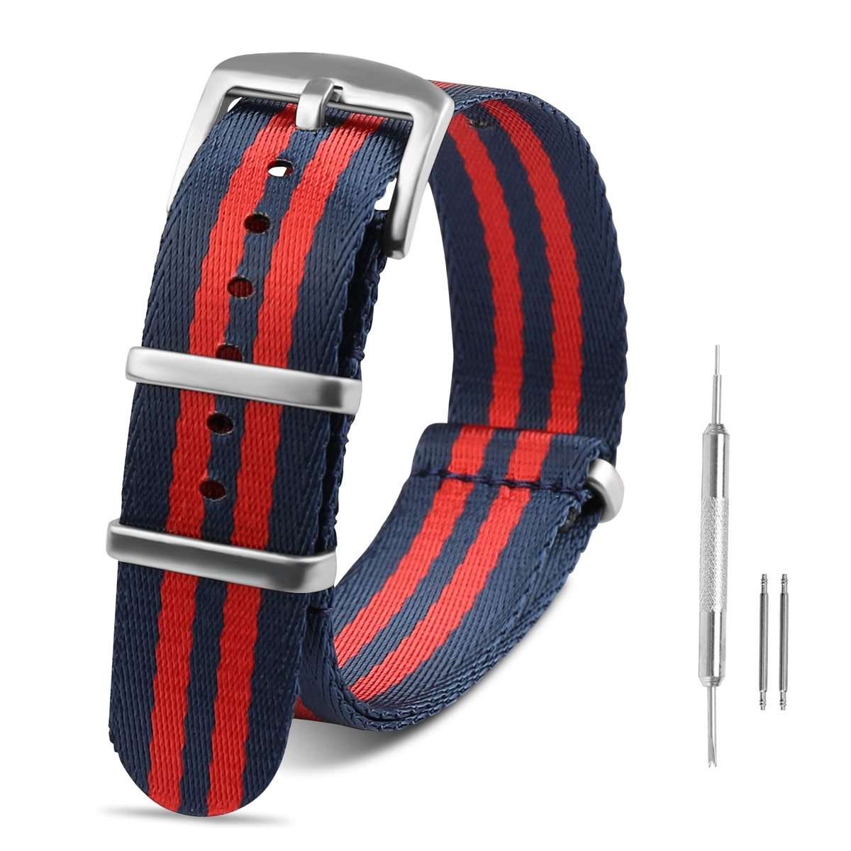 SPHProducts - Nylon horlogeband - 20mm 22mm - Premium ballistisch nylon - Comfortabel en ademend - Geschikt voor Garmin horloges - Klassiek design