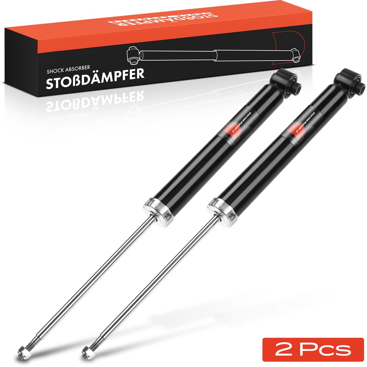 Frankberg 2x Demper Achteras voor Audi