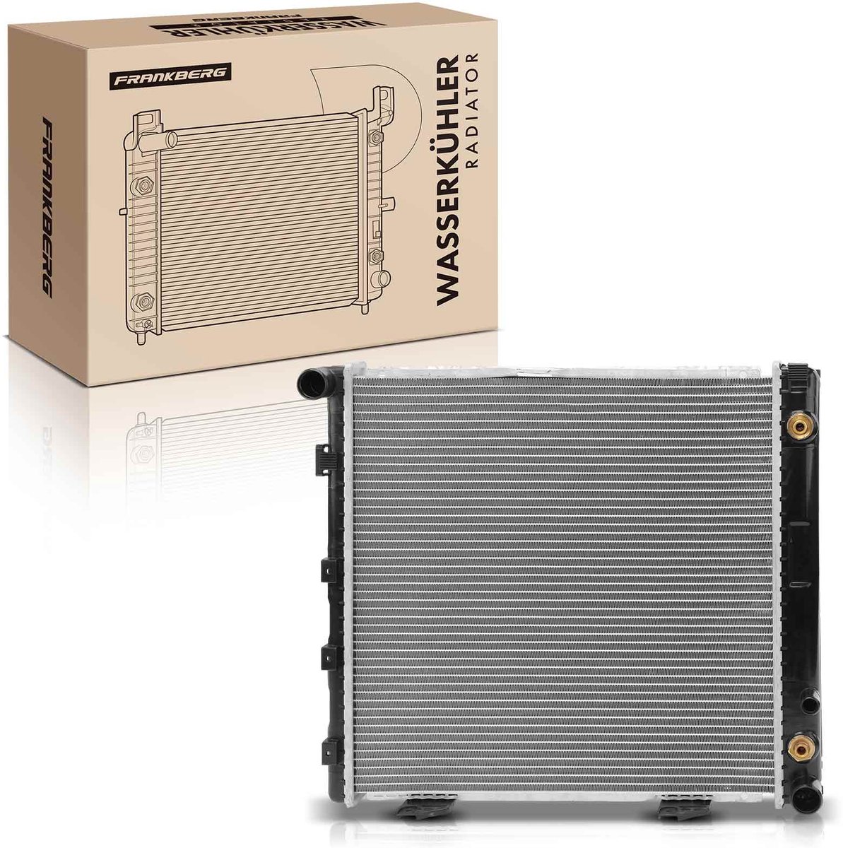 Frankberg 1x Radiator Koelvloeistofradiator Motorradiator voor Benz