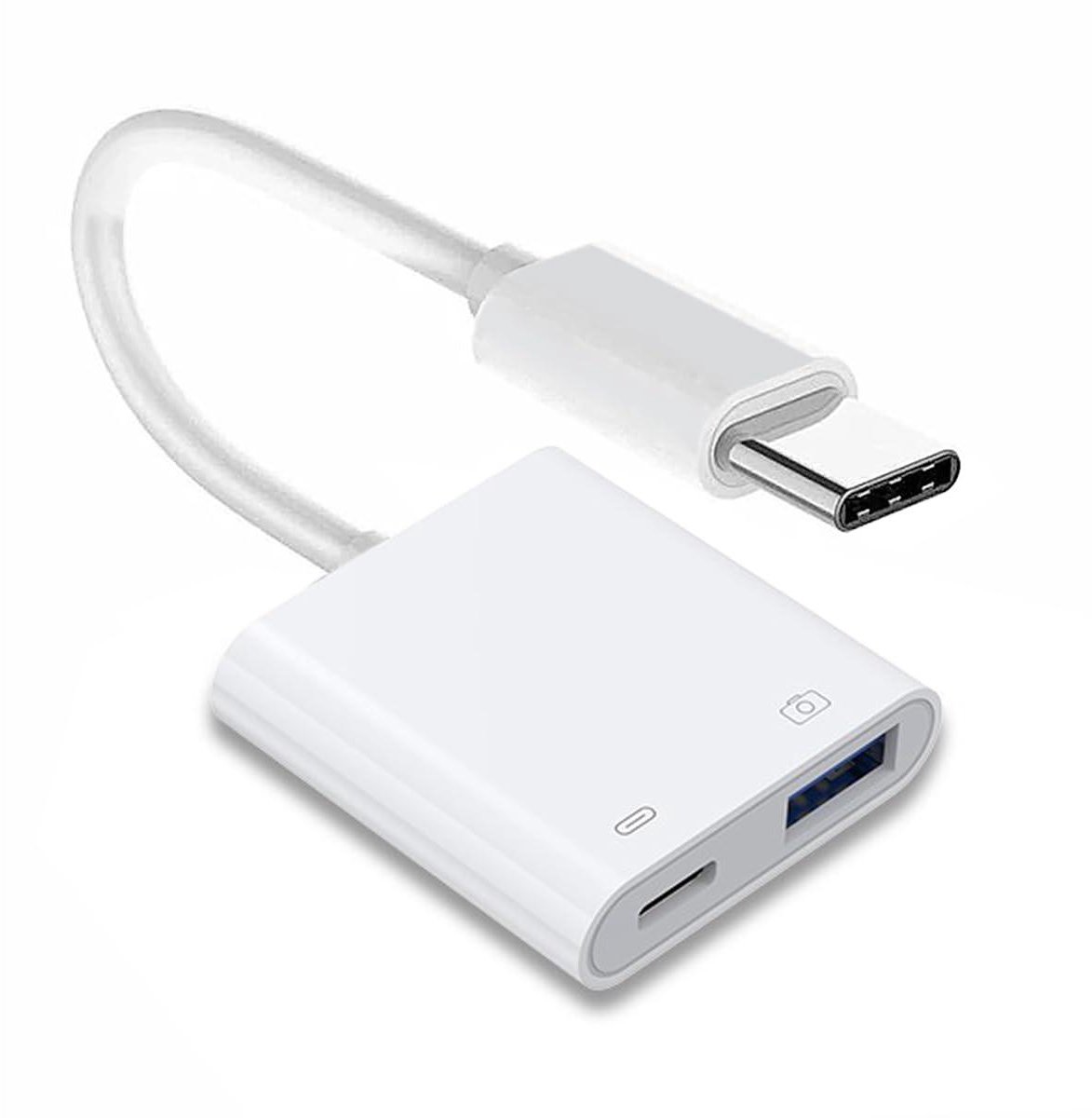 USB-C Adapter - Type-C Converter - Apparaten Verbinden - Met PD Laden - 5Gbps Snelheid - Zwart