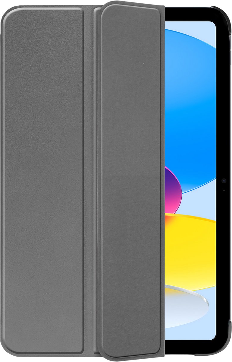 Just in Case tablet Hoes geschikt voor iPad 11 (2025) 11 inch / 10e generatie (2022) 10.9 inch - TriFold Bookcase - Grijs