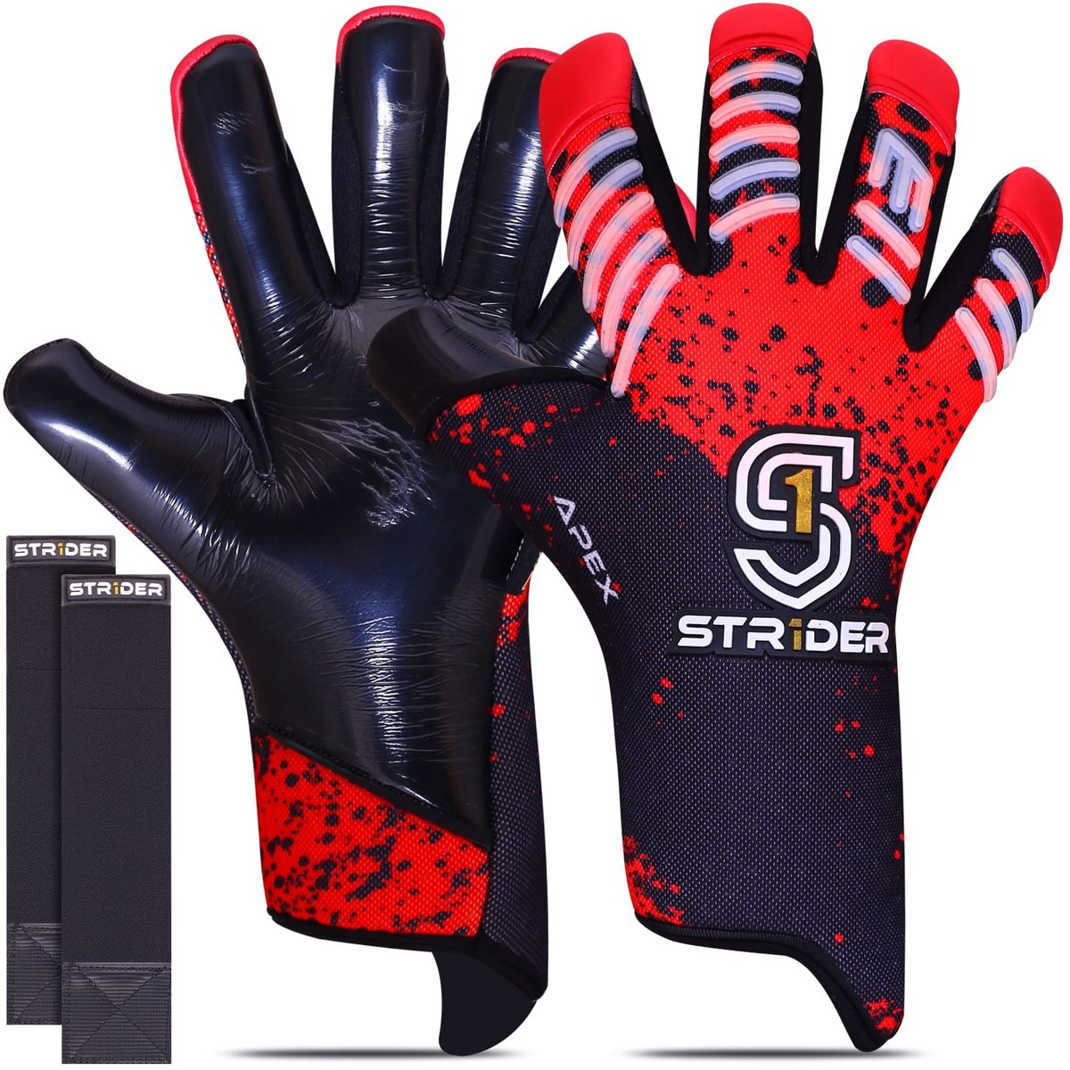 Str1der Apex keepershandschoen | Rood | Maat 9