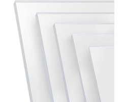 Acrylglas Plaat - Kunstglas Op Maat - Vervangt Glas - Breukvast En UV-bestendig - 59x117 cm - Transparant