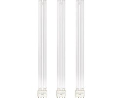Set van 3 UVC Vervanglampen 41,5 cm voor Vijverfilter, 36W UV Lamp met 2G11 Fitting, UV Desinfectielamp voor het Reinigen van Vijvers, Aquaria en Visvijvers