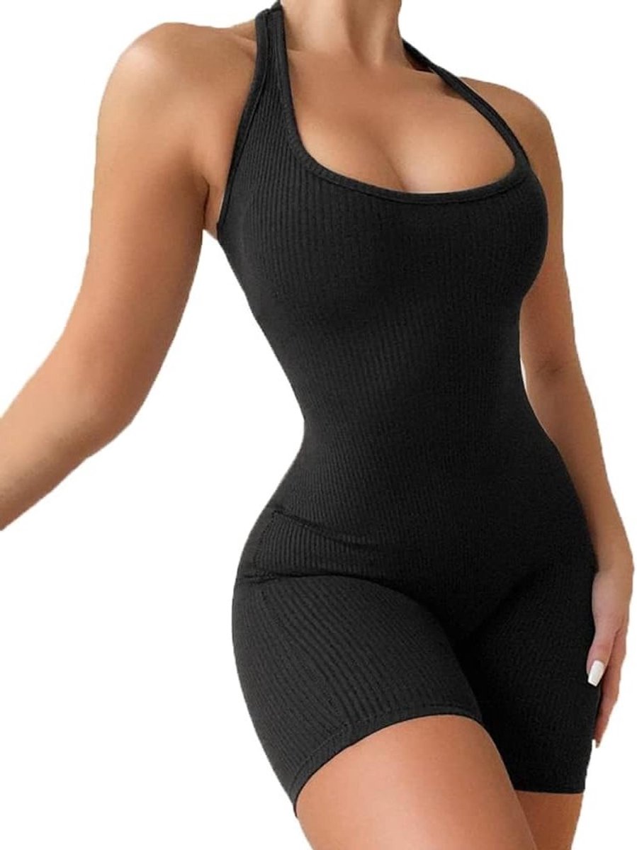 Verleidelijke Bodycon Jumpsuit zonder Mouwen voor de Zomer - Perfecte Romper voor Feestjes en Casual Outfits