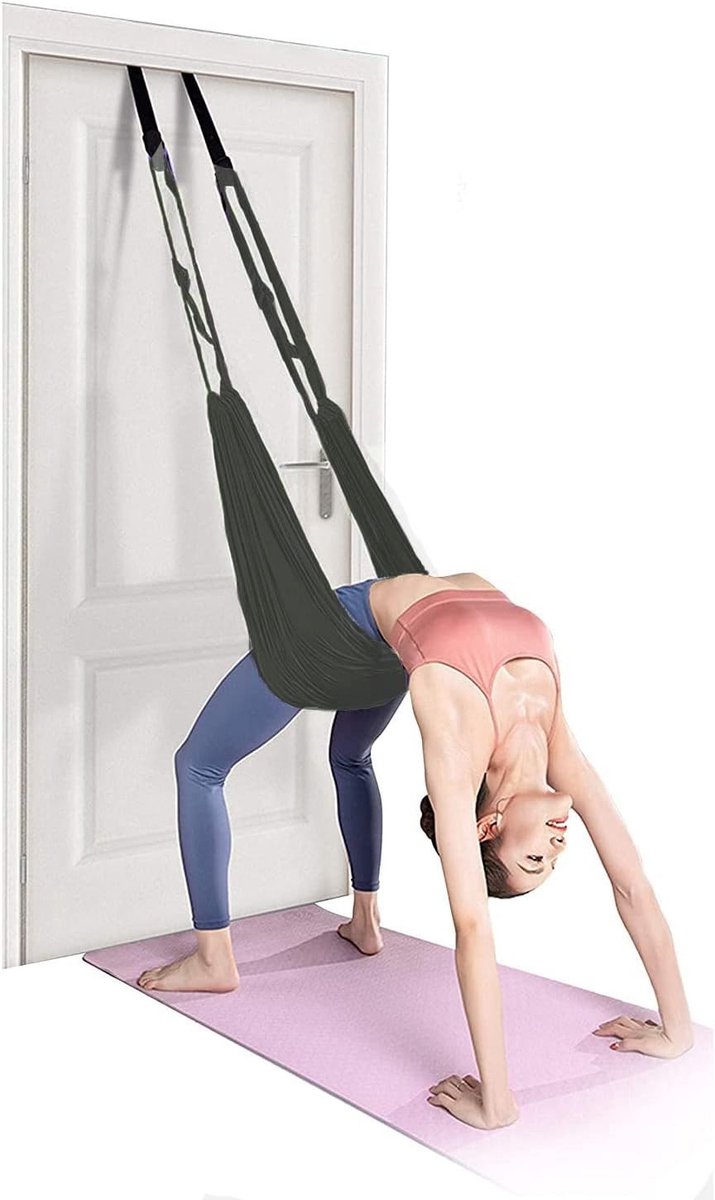 Verstelbare Yoga Stretching Strap voor Verbetering van Flexibiliteit, Geschikt voor Thuis Gym, Pilates en Revalidatie Oefeningen