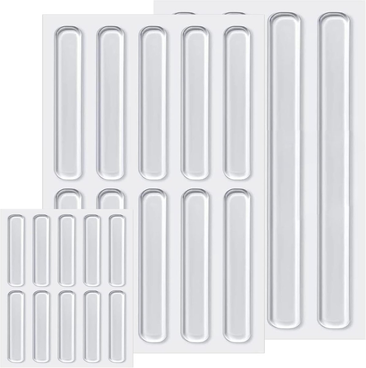 22-delige Silicone Dempers voor Meubels, Transparante Zelfklevende Bumpers voor Deuren en Meubels, Bescherming tegen Krassen en Geluid
