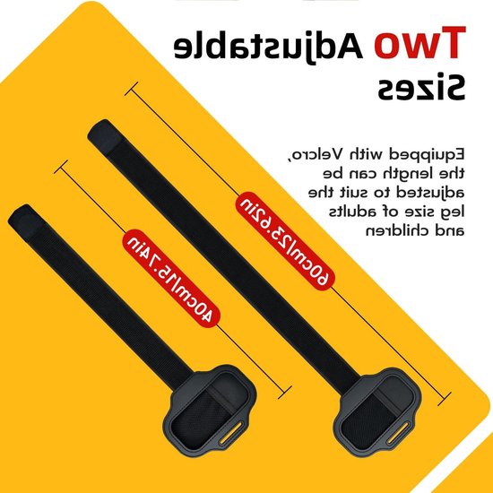 2 Delige Gamecontroller Beenband Voor Switch/Switch 2 Joycon - Verstelbare Elastische Band Voor Adventure Games, Sport Spellen En Comfortabel Spelen - Zwart — afbeelding 3