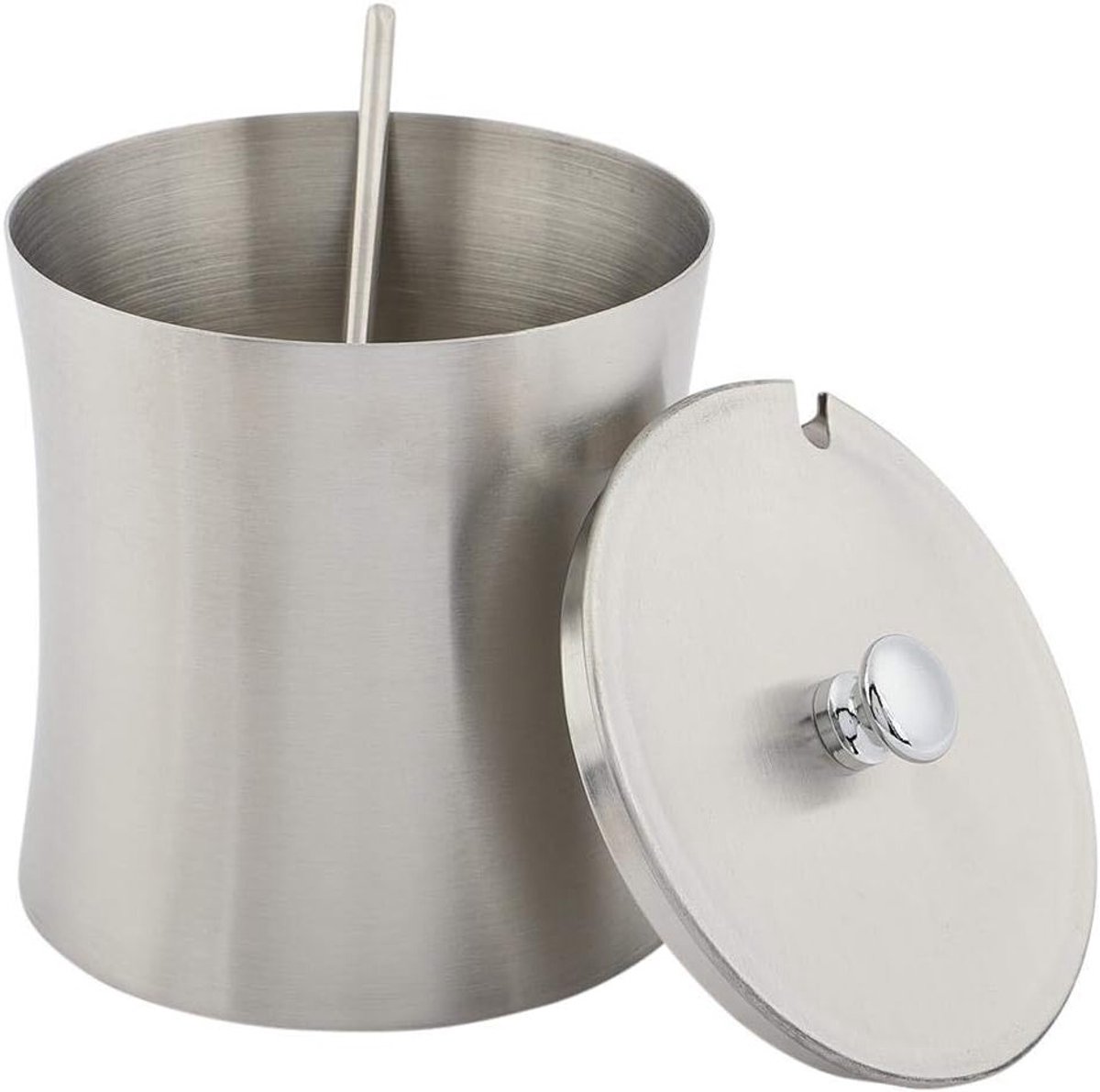 Suikerpot van RVS - Perfect voor Suiker, Peper, Zout en Specerijen met Lepel