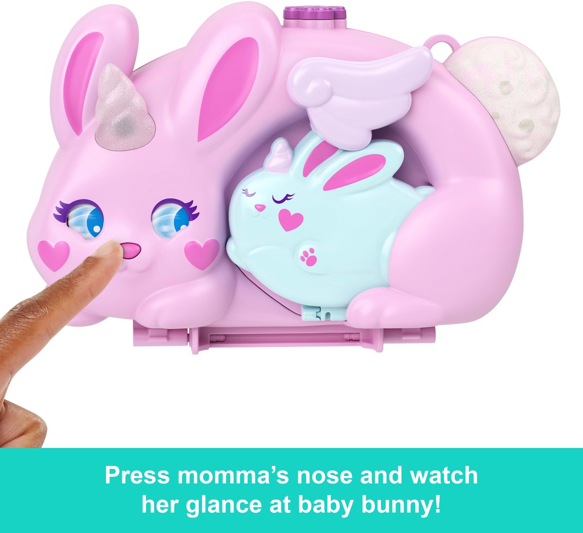 Polly Pocket 2-in-1 Konijntjesplezier - Tasje met compacte speelset — afbeelding 2