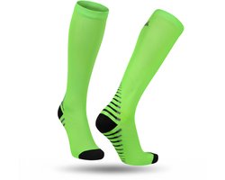 ATHLETIC ASSIST® Compressiekousen 20-30 mmHg GROEN - Maat L/XL - Compressie sokken voor Sport Hardlopen Reizen Vliegtuig - Steunkousen - 1 Paar