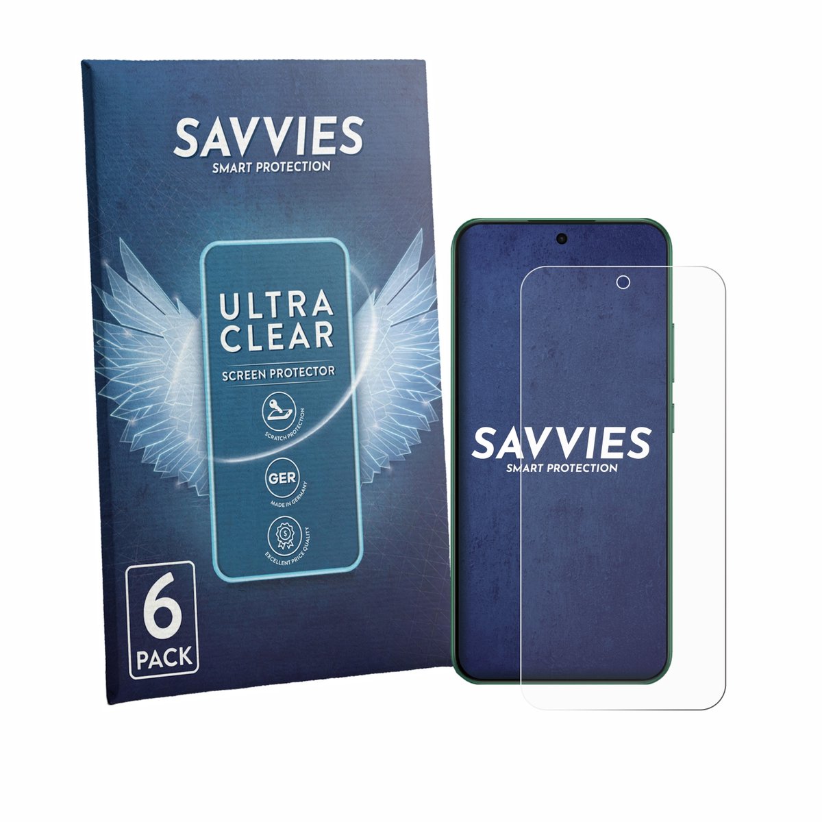 Savvies - Screenprotector voor Oppo F33 - Folie Beschermfolie transparant 6 Stuks