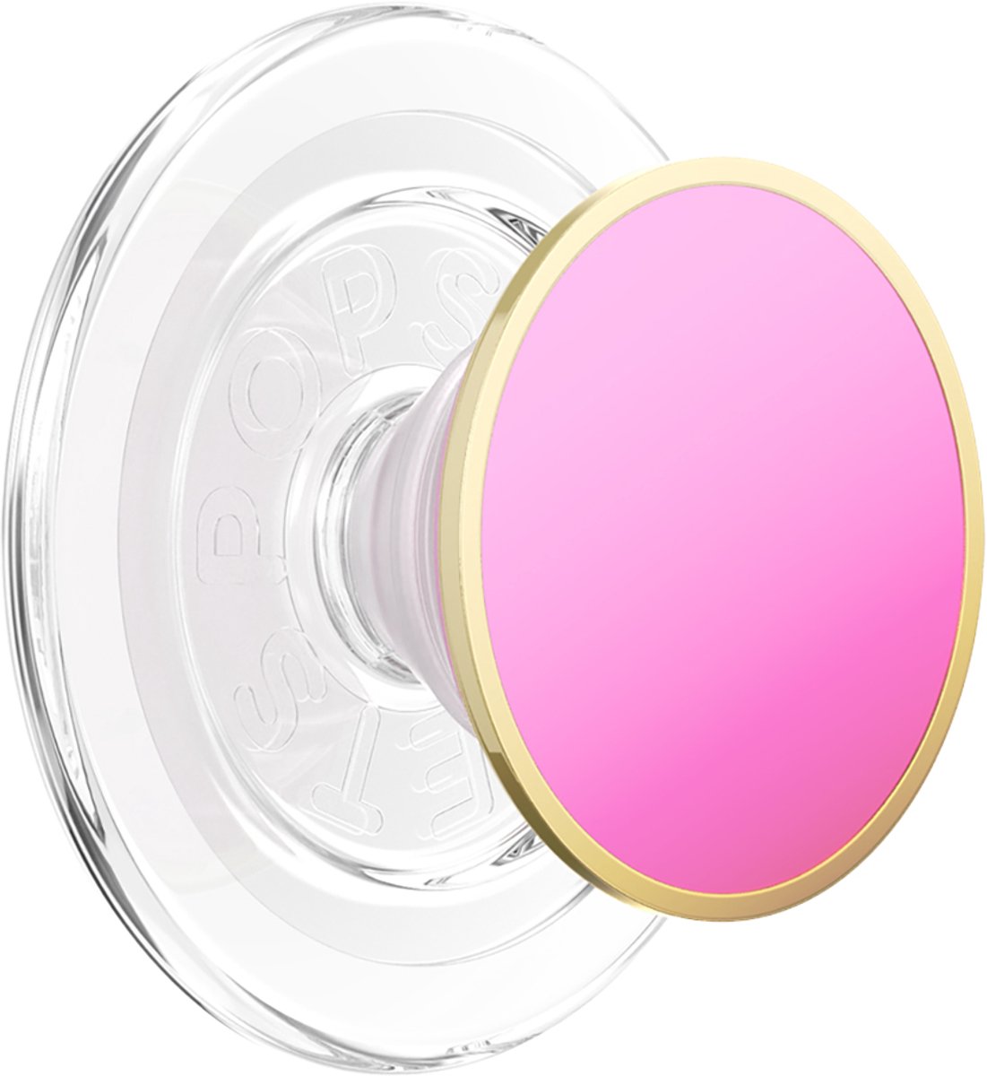 PopSockets, Smartphone PopGrip Premium Enamel Rond Motief Stevige Bevestiging, Roze