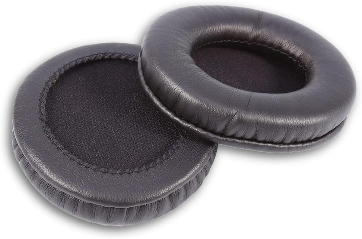 2 Stuks 90mm Lederen Oorkussens voor Hoofdtelefoon - Grote Schuim Earbuds Kussens, Comfortabele Oorkappen voor DJ en Muziekgebruik