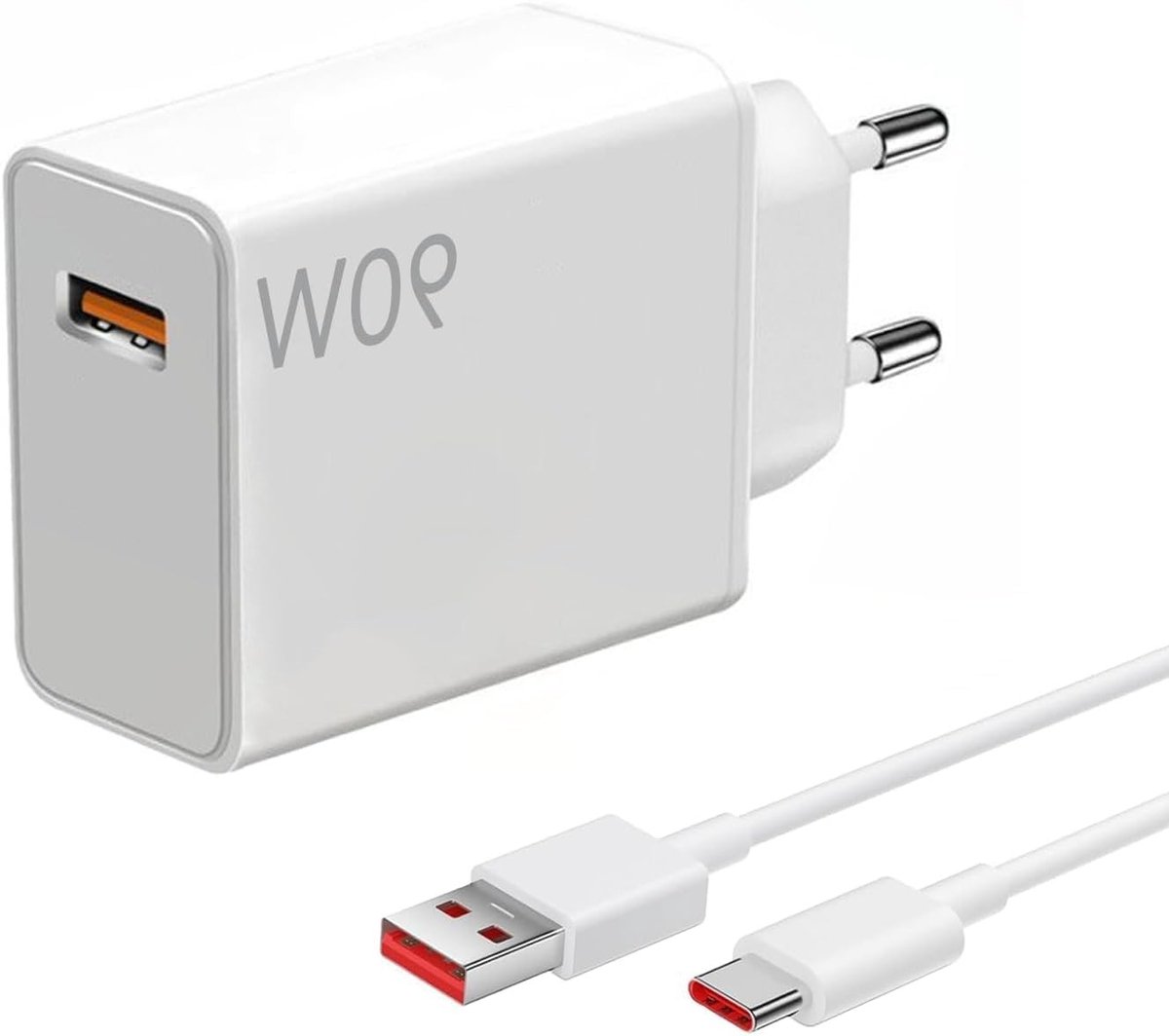 Krachtige 90 Watt Snellader met 2M USB-C 6A Oplaadkabel voor Xiaomi 15 Pro, 14 en Redmi Note 14, Ideaal voor Snel en Efficiënt Opladen