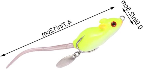 Swimbait met weerhaak voor roofvissen - Muissimulatie en oppervlaktevisserij met kikker en rat visgerei — afbeelding 5