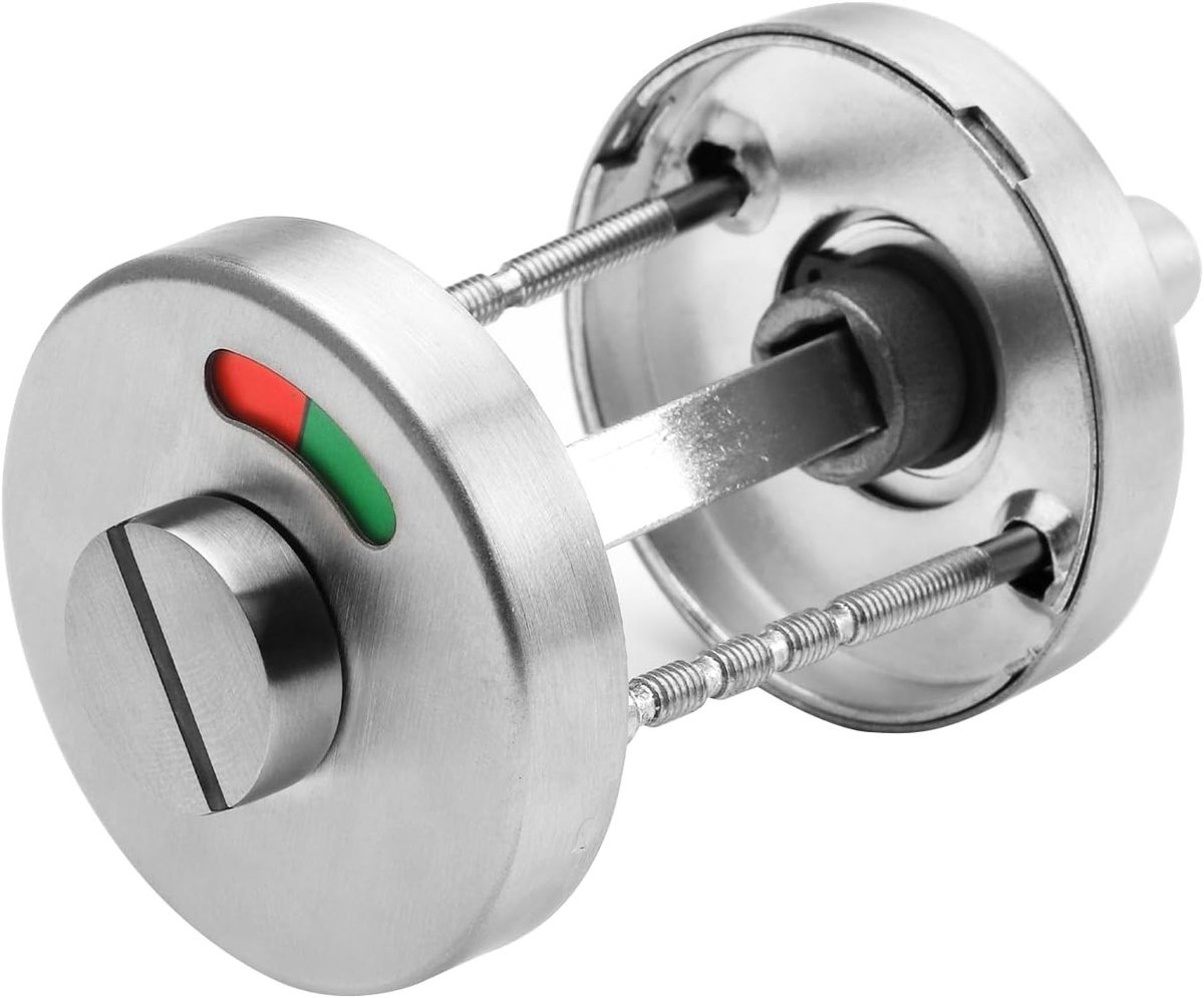 Toilet Rosette met Bezet Indicator van RVS - Deurhardware voor Toiletten en Badkamers, Duurzaam en Stijlvol