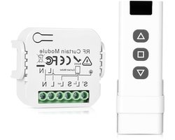 Draadloze Shutter Controle Retrofit Set voor Rolgordijnen, Jaloezieën en Zonneschermen, Eenvoudige Montage, Tot 100 m Bereik, 2200 W, Wit me