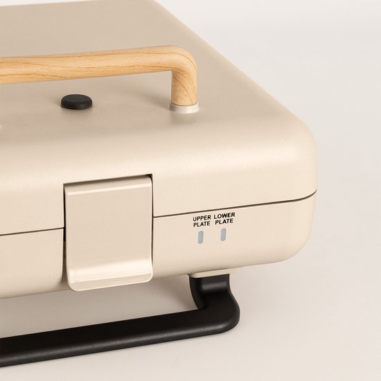 CREATE - Tosti-ijzer, grill en wafelijzer met verwisselbare platen - Zand - Viervoudig - STONE STUDIO van CREATE — afbeelding 2