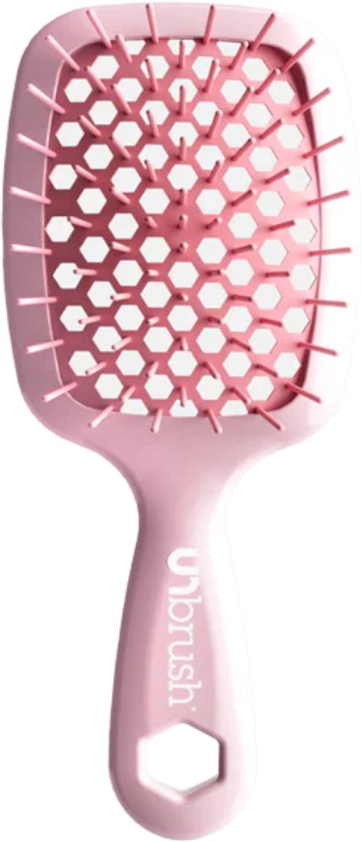 UNbrush Detangling Hair Brush Mini Pastel - Peony