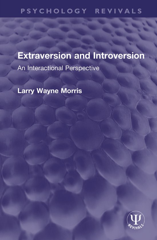 Psychology Revivals- Extraversion and Introversion - cover