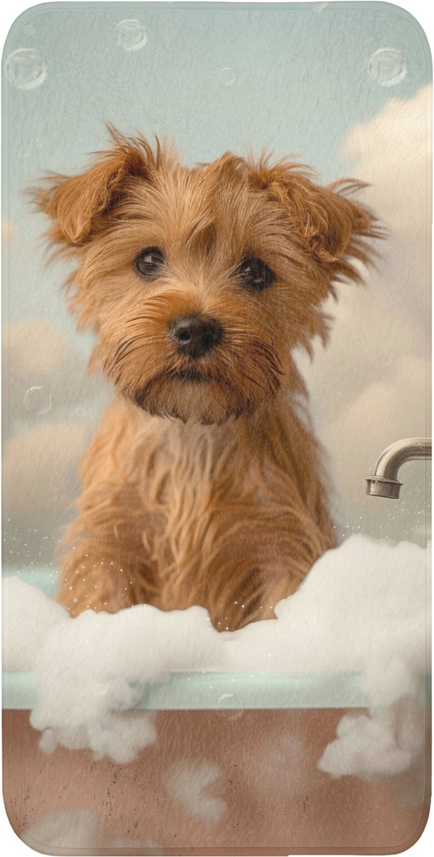 Badmat 60x120 cm - Antislip - Hond - Bad - Dieren - Schuim - Badmatten voor badkamer - Badkamermat - Douchemat - Badkamer mat