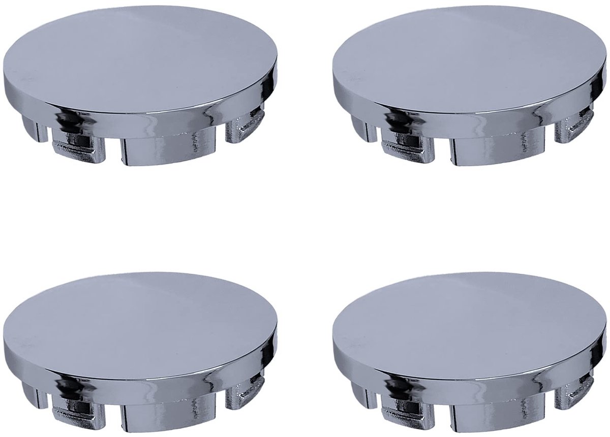 Allecto - Auto Wiel Centrale Kappen - 4 Stuks - Zwart - Bescherming tegen vuil - Geschikt voor alle voertuigen - 56mm