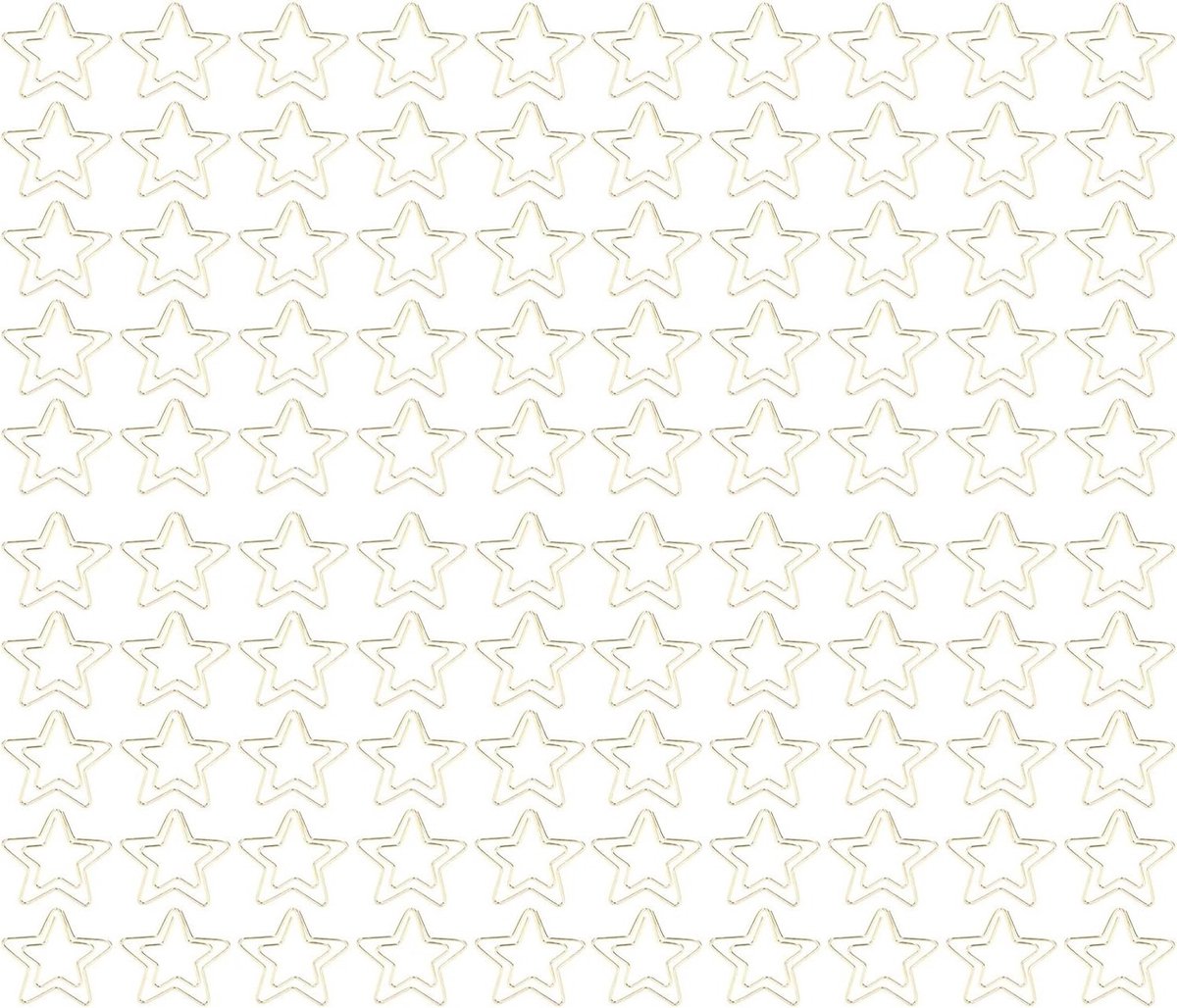 100 Stuks Gouden Paperclips, Electroplated Metalen Clips voor Documenten, Foto's en Tickets - Perfect voor Kantoor en School