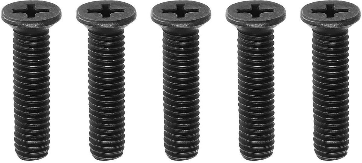 Allecto - Boor Chuck Schacht Adapter - M6x25mm - Koolstofstaal - Linkerhand Draad - Bevestigingsschroeven - 5 Stuks