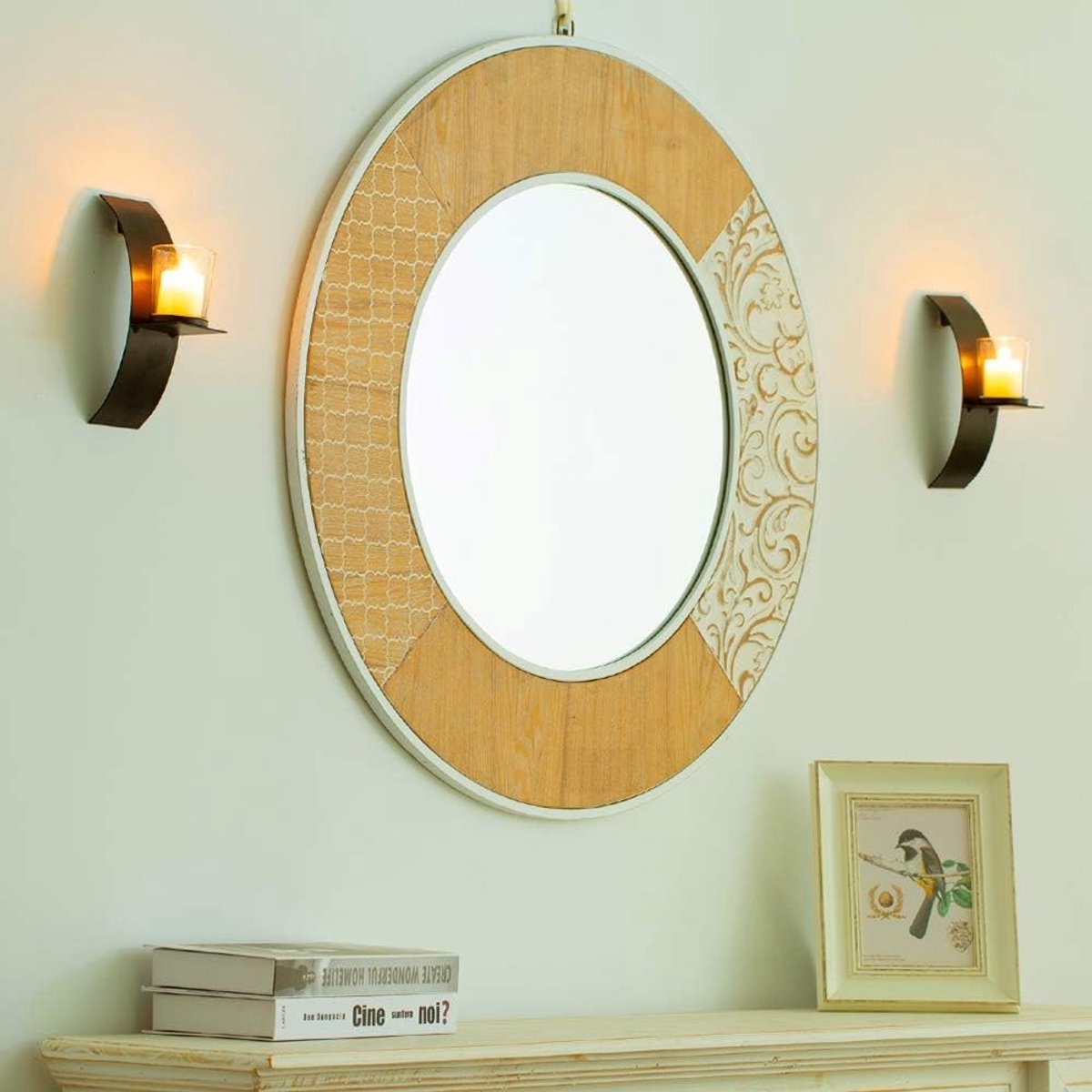 ONF3 - Wandkaarsenhouder - Handgemaakt - Stijlvolle decoratie - Zwart - Kaarsenhouder set van 2 - Geschikt voor moderne interieurs - Wanddecoratie — cadeau in Wonen & Interieur - foto 5