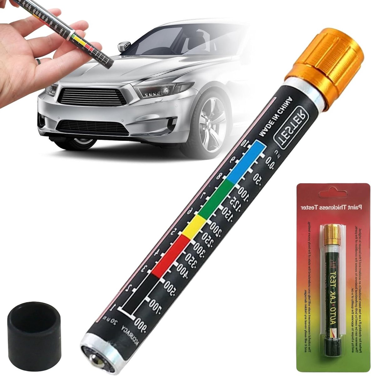 Coating Dikte Meter voor Auto - Magnetische Lak Dikte Meter en Schade Detector voor Carrosserie Controle