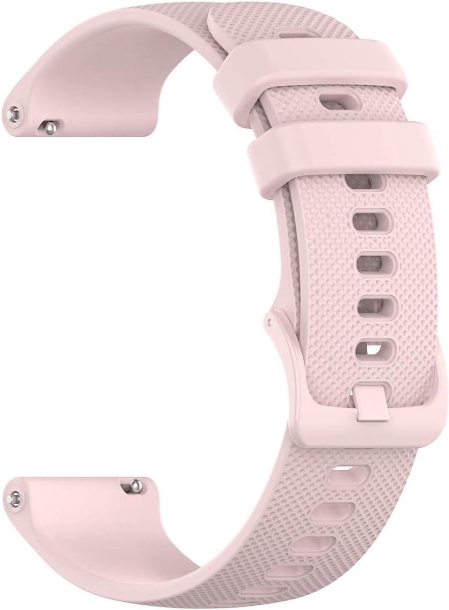 Silicone Horlogeband 18mm - Snelle Bevestiging, Waterdicht Vervangband voor Smartwatch, Geschikt voor Mannen en Vrouwen, Roze