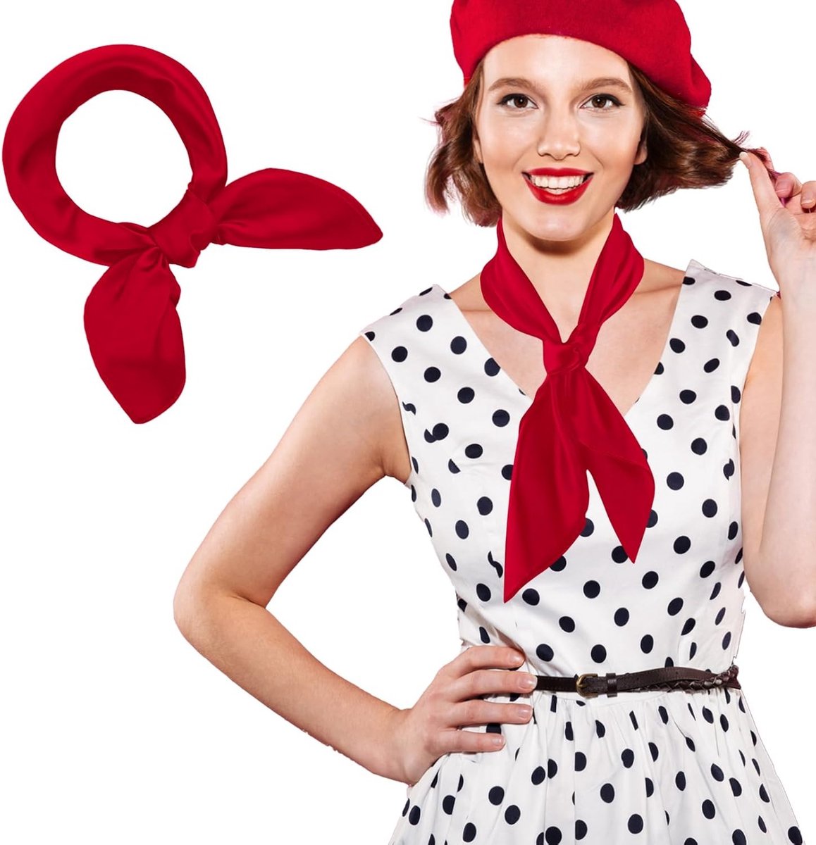 Zijdeachtige Sjaal voor Vrouwen, 23.5 Inch Mode Sjaal, Ademend en Lichtgewicht Accessoire voor Elke Outfit