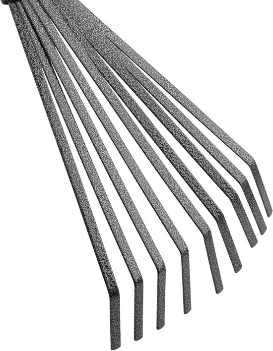Set van 2 Mini Tuinharken, 25 cm en 36 cm, Roestvrij Staal, Ergonomische Grip voor Tuinonderhoud en Grasmaaien — afbeelding 2
