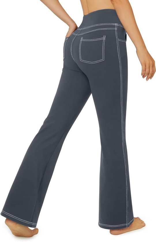 Hoge Taille Yoga Leggings voor Dames met Pockets - 8 Inch en 5 Inch Sportbroek voor Fitness en Gym — afbeelding 4