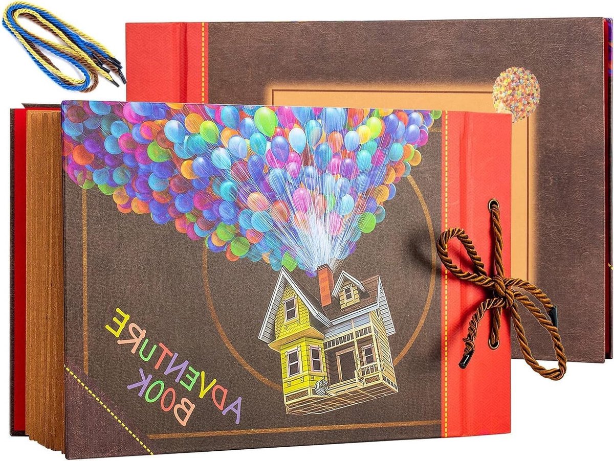 Avontuurlijk Foto Album voor Scrapbooking, 40 Pagina's, Vintage DIY Foto's, Perfect voor Bruiloften, Verjaardagen en Cadeaus