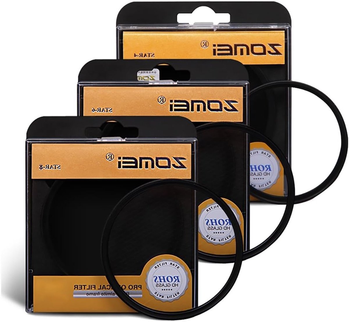 Professionele 52mm Star Filter Set met 3 Filters voor Nikon Camera's - 4, 6 en 8-punts Effecten