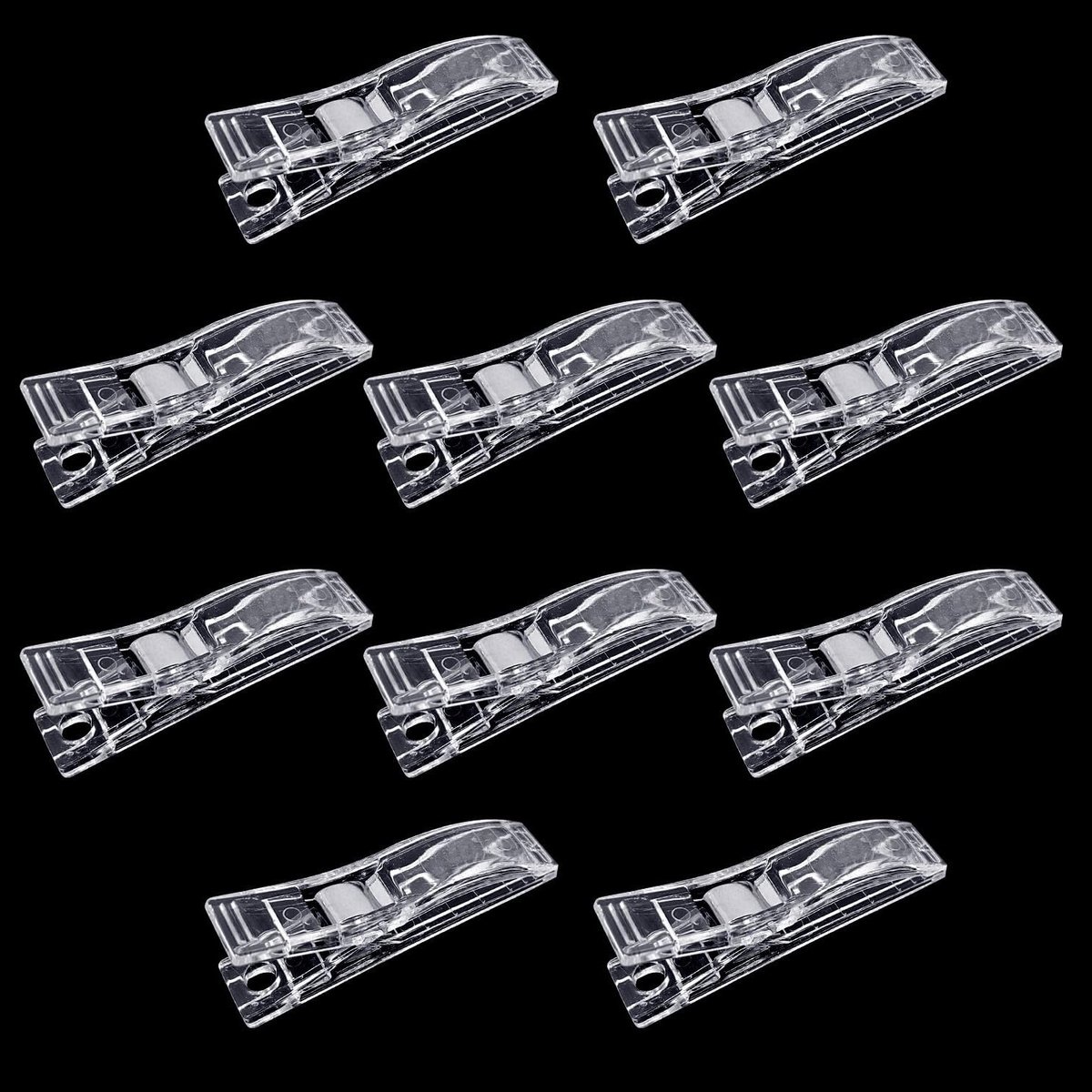 Set van 10 Transparante Clips voor Tijdelijke Gordijnen, Ideaal voor Papieren Blackout Gordijnen en Raamdecoratie