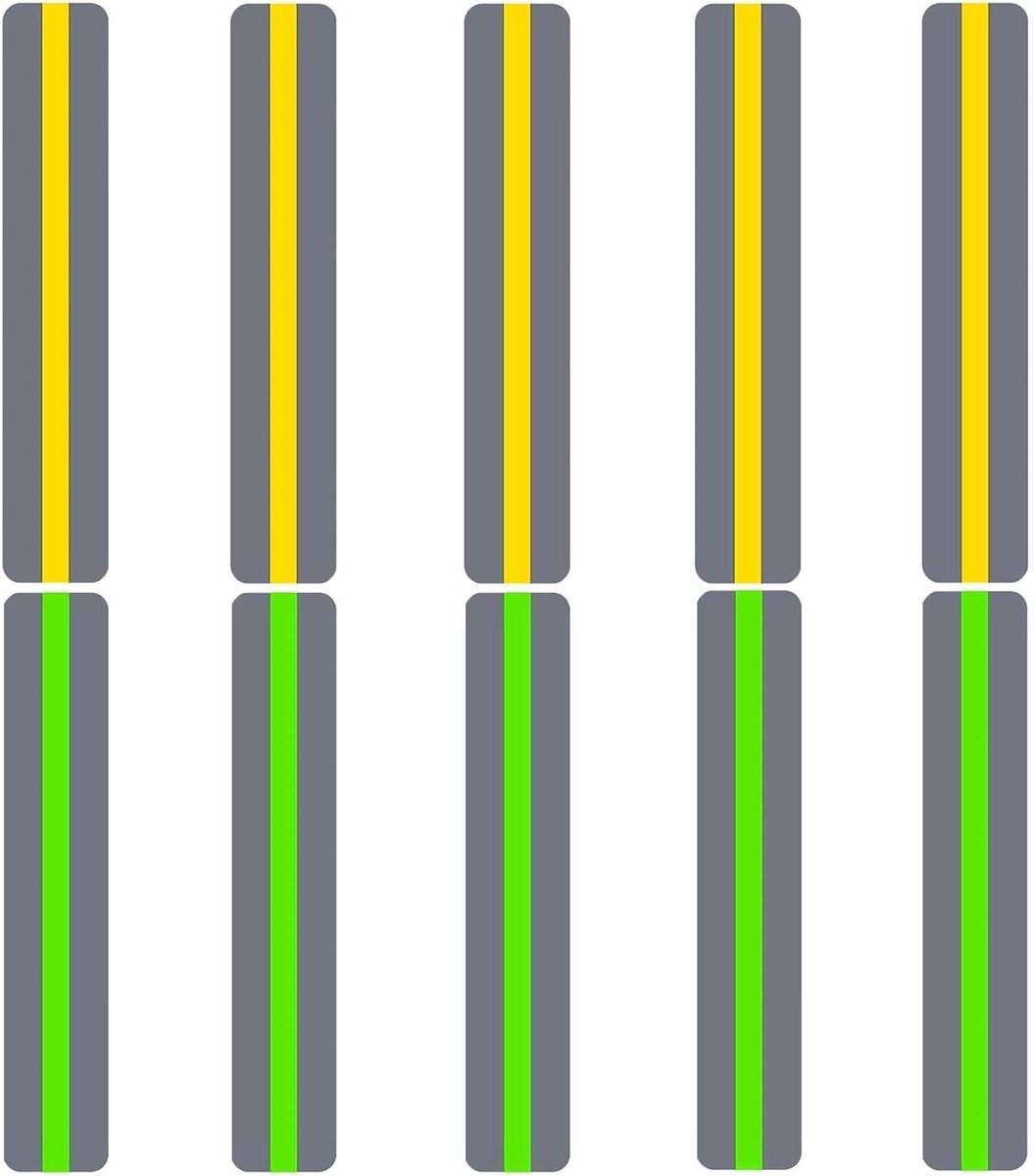 10 Stuks LED Leestrepen, Markeerstrips en Highlight Strips voor Kinderen, Verminder Visuele Stress en Ondersteun Lezen bij ADHD