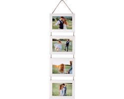 Decoratieve fotolijst collage voor meerdere foto's, staand formaat voor 10 x 15 cm, ideaal voor muurdecoratie en herinneringen