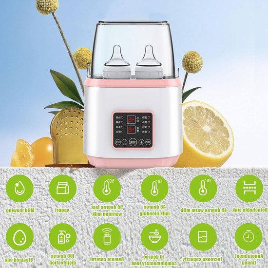Allecto - Babyflesverwarmer - Sterilisator 8-in-1 - Snelle en Veiligste Verwarmer - Met LCD Scherm - BPA-vrij - Voor Babyflessen en Flessen - Gesch.. van Allecto — afbeelding 5