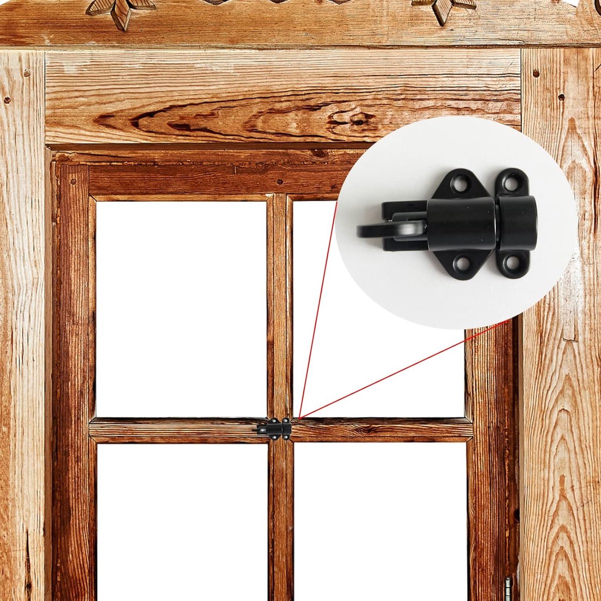 Vastsea 4Pcs Automatic Locking Lock Latch Door Locks with Screws Spring Lock for Windows Wooden Doors Cabinet Doors - ShopVlot — cadeau in Cadeau-ideeën - foto 6