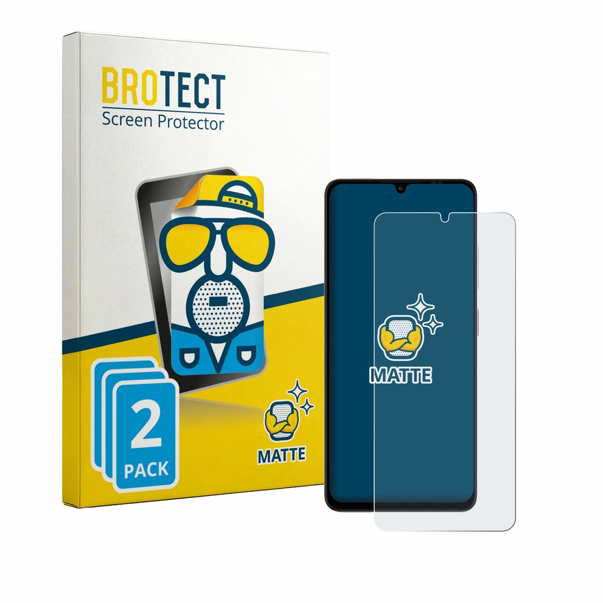 BROTECT - Screenprotector voor ZTE Blade A76 - Folie Beschermfolie matte 2 Stuks