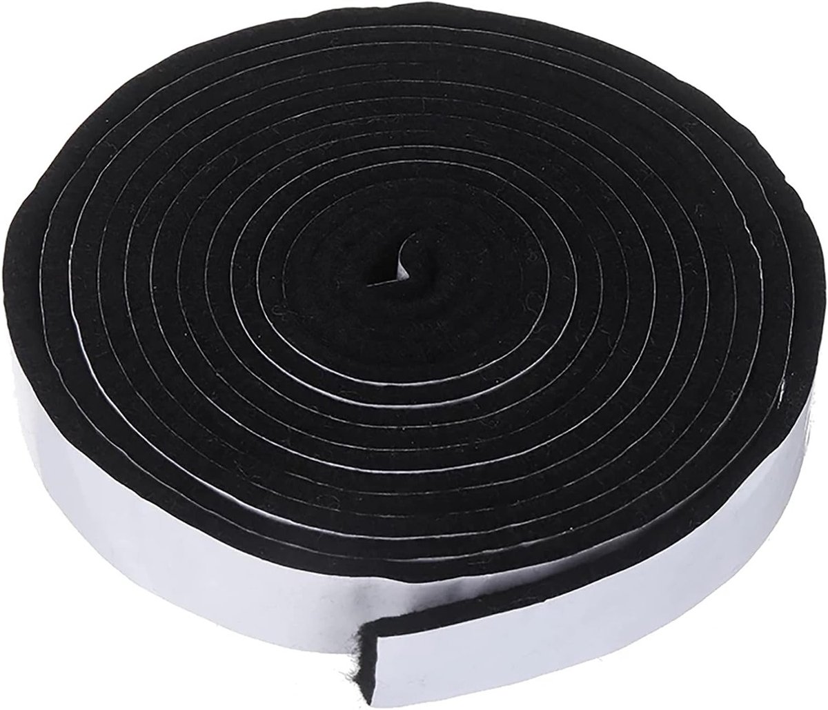 Zelfklevende Kachelafdichtingskoord, 3 m Afdichtband voor Haard, Oven en Grill, Hittebestendig tot 530 °C, Ideaal voor Kachelramen en Rookkanalen