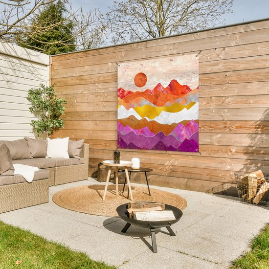 Torchon de jardin Lesbian - Or - Marbre - 100x100 cm