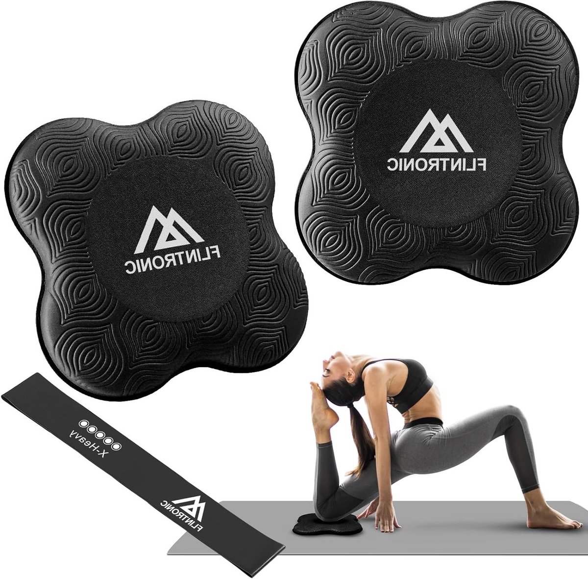 Yoga Kniekussen Set van 2 - Antislip Ondersteuning voor Knieën, Handen en Ellebogen - Comfortabel en Lichtgewicht - 20 x 20 cm