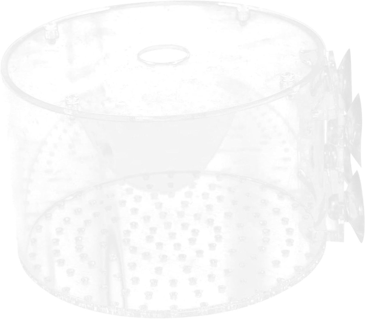 Acryl Kweekbox - Visafscheider Aquarium - Vissen Kweken - 360 Graden Zicht - 13 x 13 x 8.5 cm - Transparant